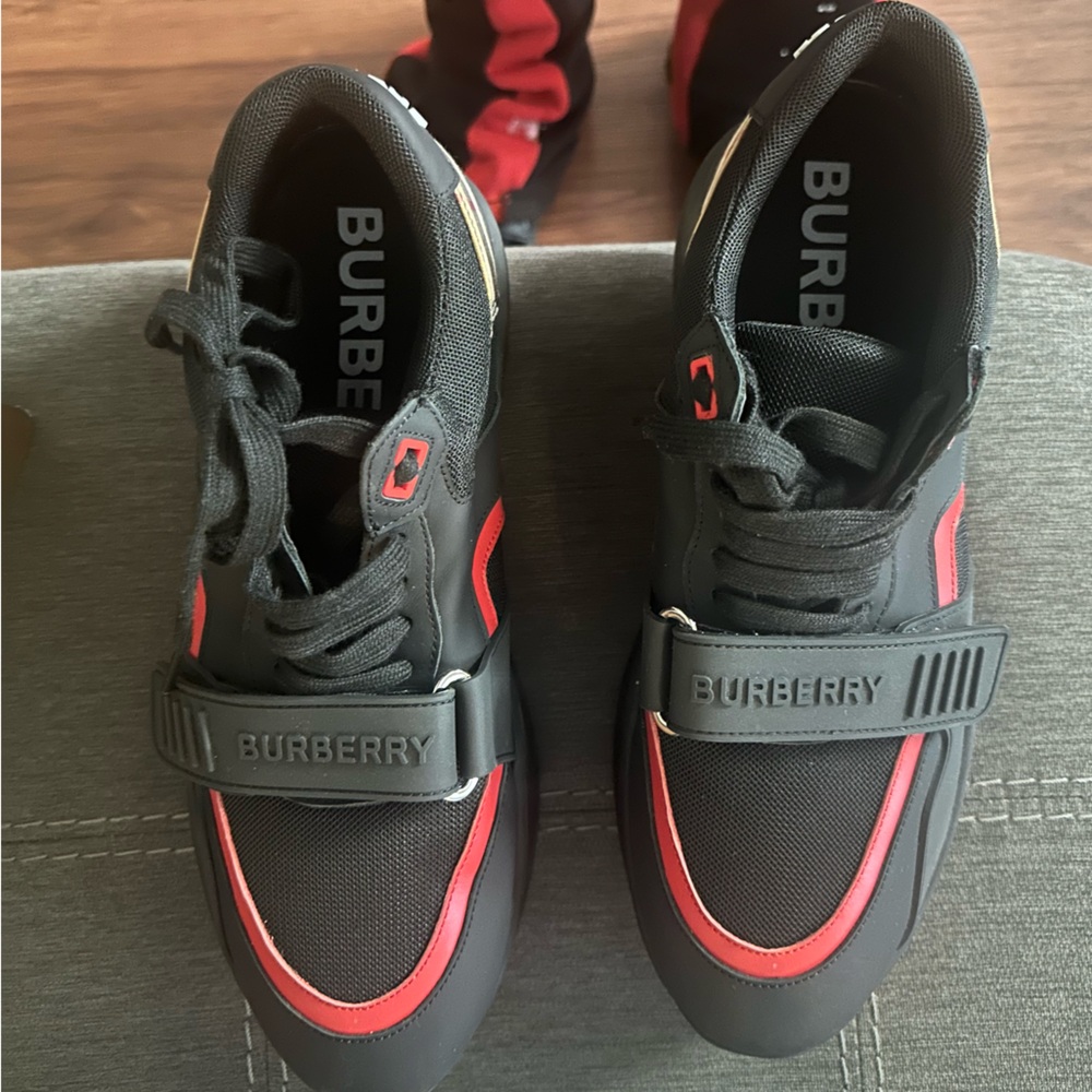 Black Burberry Vintage Check Mesh